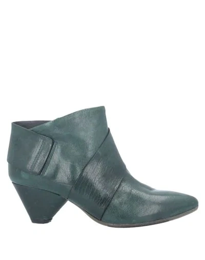 Shop Fiorifrancesi Ankle Boots In Deep Jade