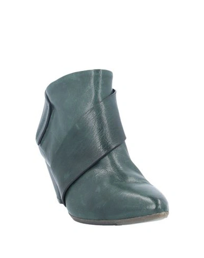 Shop Fiorifrancesi Ankle Boots In Deep Jade
