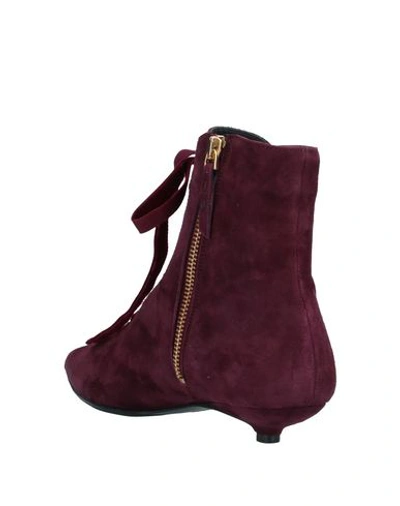 Shop Anna Baiguera Ankle Boots In Deep Purple