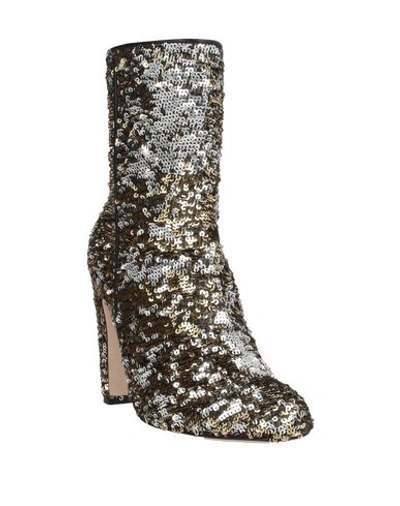 Shop Paris Texas Woman Ankle Boots Gold Size 7 Textile Fibers
