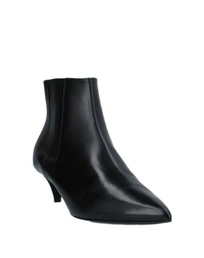 Shop Celine Woman Ankle Boots Black Size 7.5 Calfskin