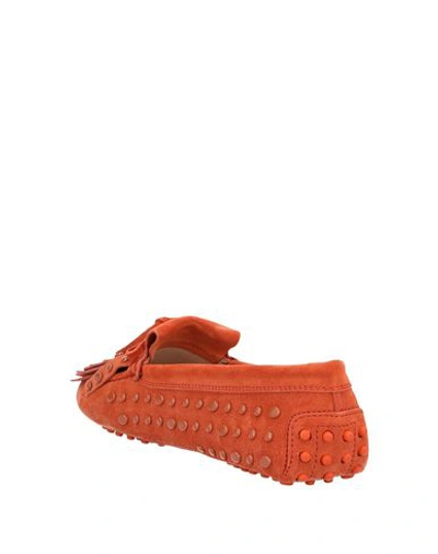 Tod's Loafers In Orange