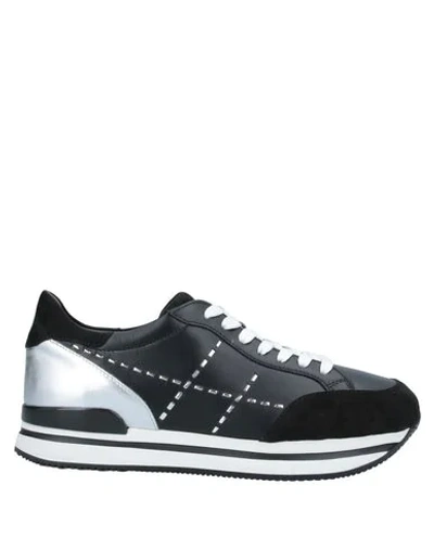 Shop Hogan Woman Sneakers Black Size 5.5 Soft Leather
