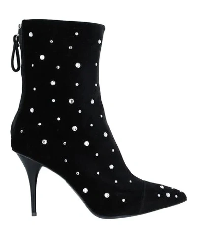 Shop Amen Woman Ankle Boots Black Size 8 Textile Fibers