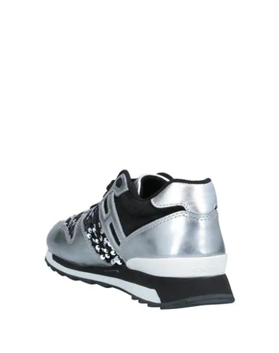 Shop Hogan Rebel Sneakers In Silver
