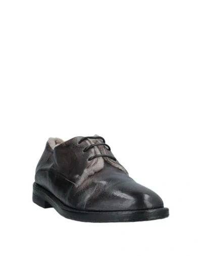 Shop Alexander Hotto Laced Shoes In Steel Grey