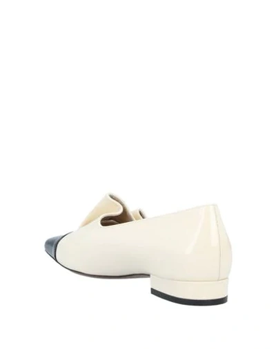 L'autre Chose Low Shoes Loafers Women Ivory And Black In Black
