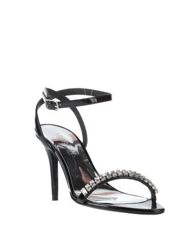 Shop Aperlai Sandals In Black