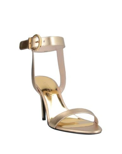 Shop Aperlai Sandals In Platinum