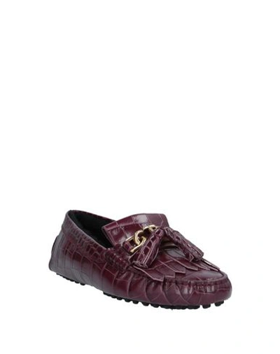 Tod's Loafers In Purple