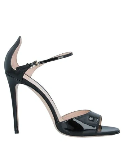 Shop Deimille Sandals In Black