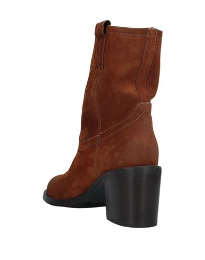 Shop Lemaré Woman Ankle Boots Brown Size 8 Soft Leather