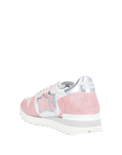 Shop Emporio Armani Atlantic Stars Woman Sneakers Pink Size 8 Soft Leather