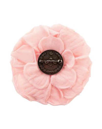 Shop Gucci Brooch In Light Pink