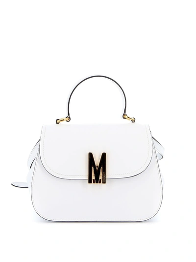 Shop Moschino Shoulder Bag In White