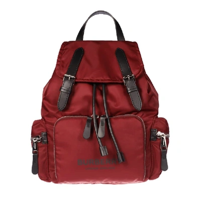 Shop Burberry Medium Rucksack Backpack In Red