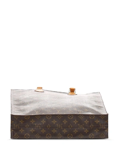 Pre-owned Louis Vuitton 2002  Monogram Print Tote Bag In Brown