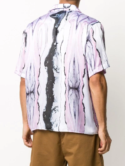 Shop Family First Abstract-print Short-sleeved Shirt In Purple