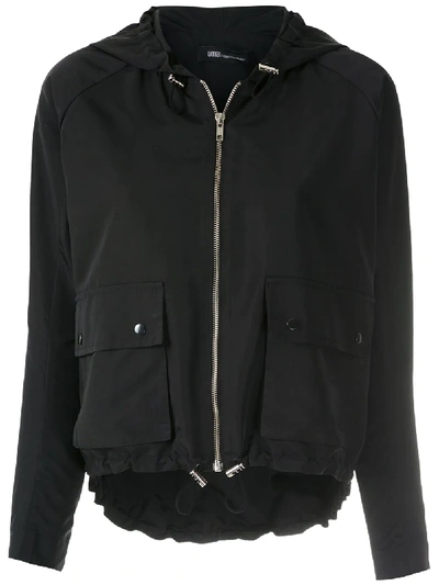 Shop Uma Raquel Davidowicz Atlanta Hooded Zipped Jacket In Black