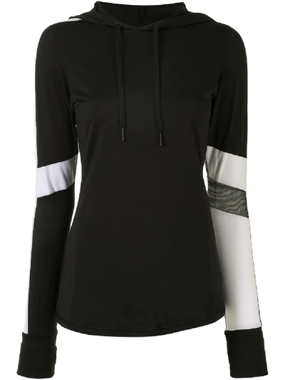 Shop Alala Rally Panelled Hoodie In Black