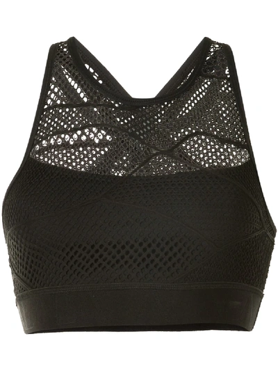 Shop Alala Cross Back Sports Bra In Black