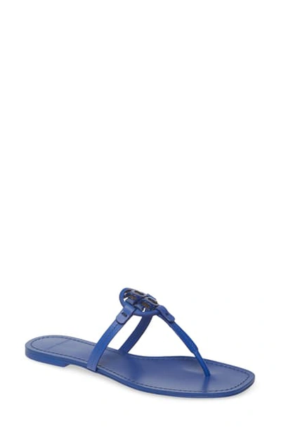 Shop Tory Burch Mini Miller Flip Flop In Nautical Blue