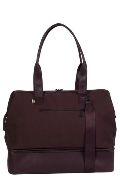 Shop Beis The Weekender Convertible Travel Bag In Espresso
