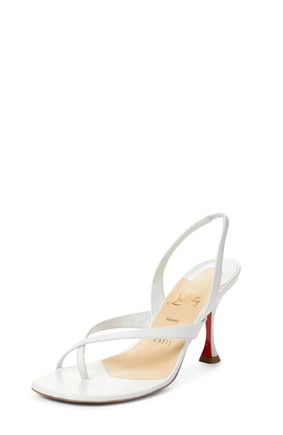 Shop Christian Louboutin Taralita Slingback Sandal In White