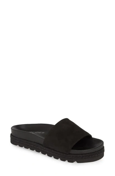 Shop Jslides Espadrille Slide Sandal In Natural Multi Leather