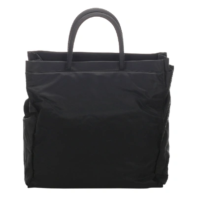 Pre-owned Prada Black Nylon Tessuto Tote Bag