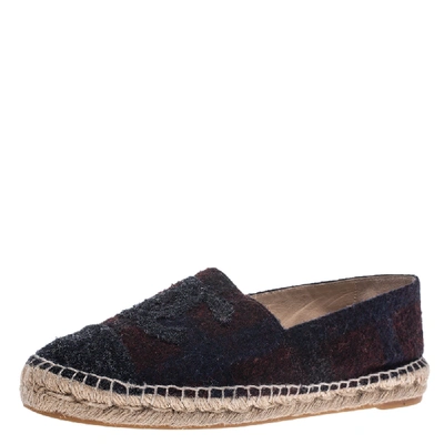 Pre-owned Chanel Multicolor Tweed Cc Espadrilles Size 39