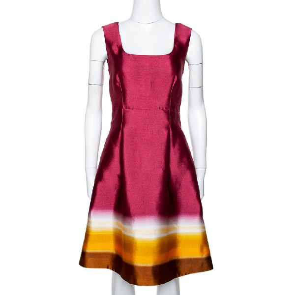 maroon ombre dress
