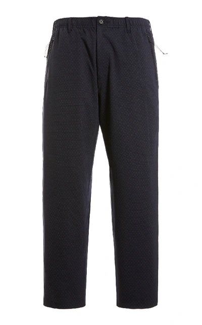 Shop Engineered Garments Printed Foulard Jersey Lounge Pants In Navy