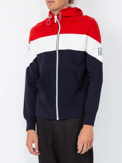 Shop Moncler Striped Zipped Jacket
