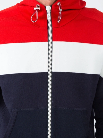 Shop Moncler Striped Zipped Jacket