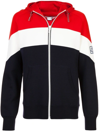 Shop Moncler Striped Zipped Jacket