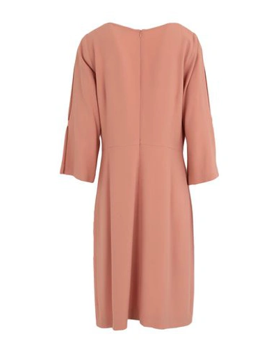 Shop Antonelli Woman Mini Dress Salmon Pink Size 12 Viscose, Acetate, Elastane