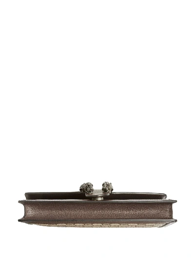 Shop Gucci Dionysus Leather Handbag In Brown