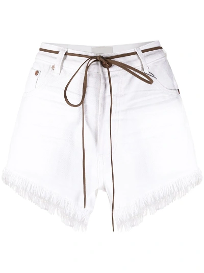 Shop One Teaspoon Cotton Outlaw Denim Shorts In White