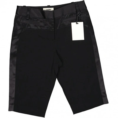Pre-owned Jean Paul Gaultier Wool Short Pants In Black