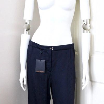 Pre-owned Louis Vuitton Trousers In Navy