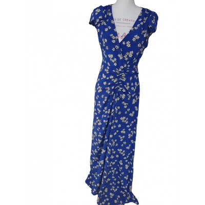 Pre-owned P.a.r.o.s.h Blue Silk Dress