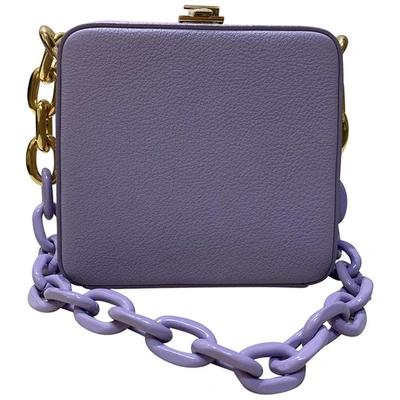 Pre-owned The Volon Purple Leather Handbag