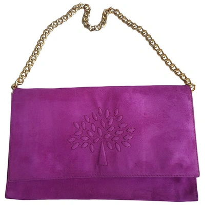 Pre-owned Mulberry Purple Suede Clutch Bag