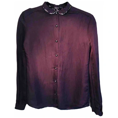 Pre-owned Mulberry Purple Silk  Top