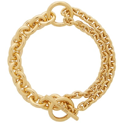 Shop All Blues Gold Polished Double Bracelet