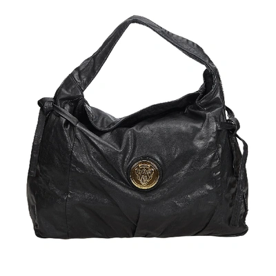 Pre-owned Gucci Women's Leather Shoulder Bag In Black