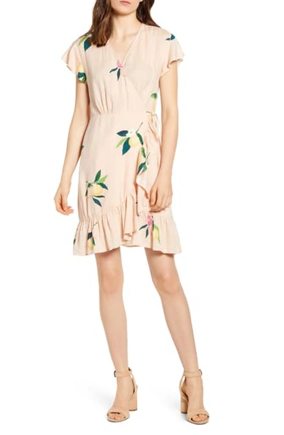 Shop Rails Koreen Wrap Dress In Pink Grapefruit