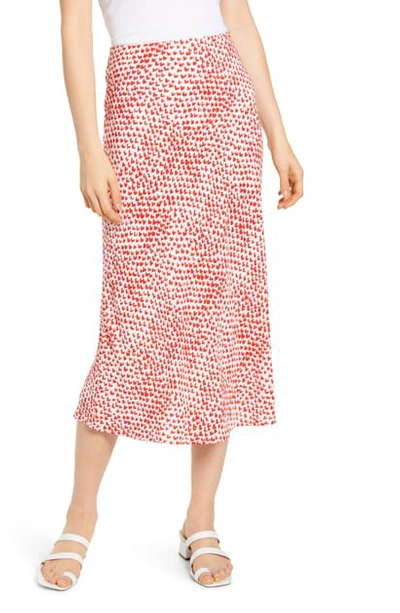 Shop Rails Anya Print Midi Skirt In Heartthrob