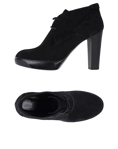 Shop Hogan Laced Shoes In Black